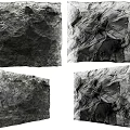 Natural Stone Texture Background Wall With Rough Surface And Different Shades For Decorative Use 3d model