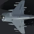 Military Gray Fighter Jet With Number 02 Cockpit And Weapon Mounts