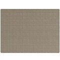 Light Brown Square Carpet With Interwoven Square Pattern And Simple Design