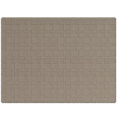 Light Brown Square Carpet With Interwoven Square Pattern And Simple Design 3d model