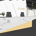 Modern Front Desk 3d model