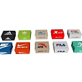 Colorful Branded Shoe Boxes From Multiple Sports Brands For Daily Use