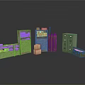 Storage Equipment Collection Featuring Metal Shelves Cabinets Boxes And Gas Cylinders