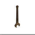 Rusty Old Single Open End Metal Wrench Hardware Tool With Vintage Look