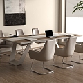 Modern Conference Table Modern Conference Table and Chair Combination Meeting Room 3d model