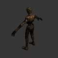 Game Movie Mummy Character With Bandaged Body And Ancient Egyptian Features