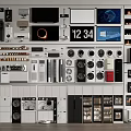Modern Household Appliances Collection With Refrigerators TVs Washing Machines Audio Systems And Small Kitchen Devices