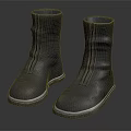 Stylish Black Leather Boots with Zipper Design for Everyday Wear