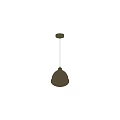Modern Gold Metallic Textured Bell Shaped Pendant Light For Interior Spaces