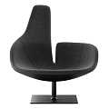 Stylish Light Beige Upholstered Accent Chair With Gray Brown Pillows And Matching Ottoman