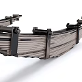 Industrial Metal Mechanical Structure With Segmented Plates And Connecting Brackets