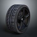 tire tire wheel hub 3d model