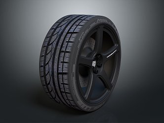 tire wheel hub 3d model