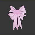 Fashionable Elegant Jewelry Accessory With Delicate White Bow Design And Shiny Finish