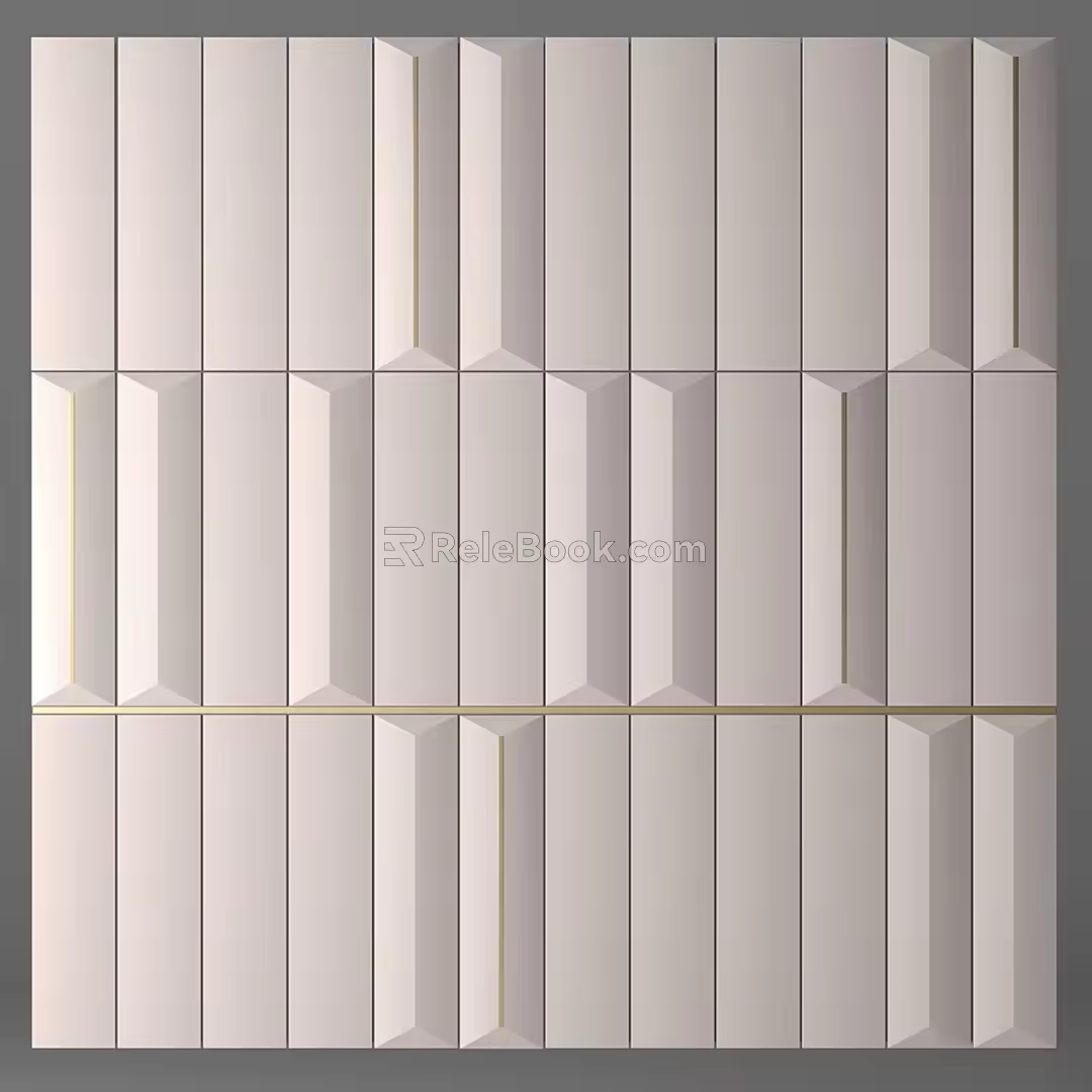 Tile three-dimensional wall tile 3d model
