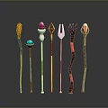 Scepter Ancient Scepter Cane Ancient Scepter Magic Scepter Metal Scepter Classical Scepter Magic Scepter 3d model