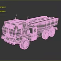 Six Wheel Green Military Truck With Heavy Duty Cargo Body And Cab Design