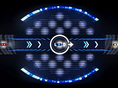 Modern stage dance beauty car conference lights 3d model
