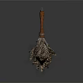 Traditional Handmade Broom As Essential Household Item With Wooden Handle And Natural Bristles
