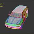 Chevrolet White SUV with Roof Rack Sleek Front and Reflective Surface