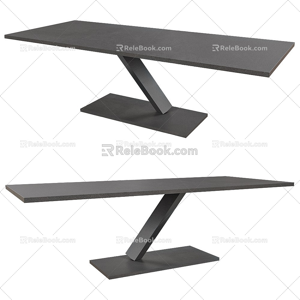 Element modern dining table 3d model