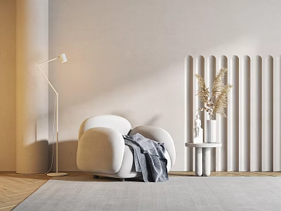 Modern single sofa 3d model