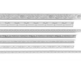 European-style Corner Line Classical Carved Line Corner Line 3d model