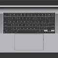 Modern Laptop Notebook Portable Computer Peripherals Hardware 3d model