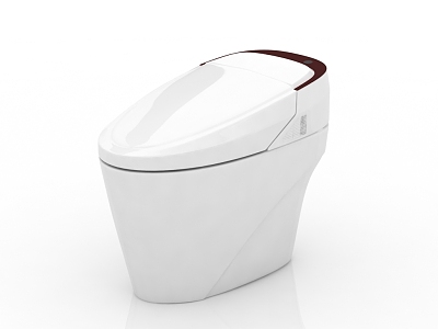 Modern intelligent toilet 3d model