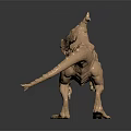 Detailed Dinosaur Sculpture with Saddle and Intricate 3D Carving Design Work