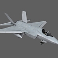 Fighter aircraft F36C 3d model