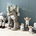 Doll Ornaments Toy Figure Hand-held Astronaut Doll 3d model