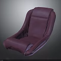 Modern Purple Upholstered Chair With Ergonomic Design And Comfortable Seating