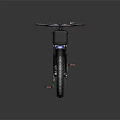 Police Patrol Bike With Black Frame Rear Storage Box And Large Off Road Tires