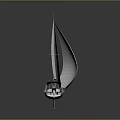 Sailboat With White Sails and Blue Orange Hull as Water Transport Vehicle