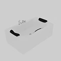 Modern White Freestanding Bathtub With Chrome Faucet And Smooth Edges
