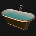 Elegant Brass Bathtubs With Modern Design And Faucet In Various Styles