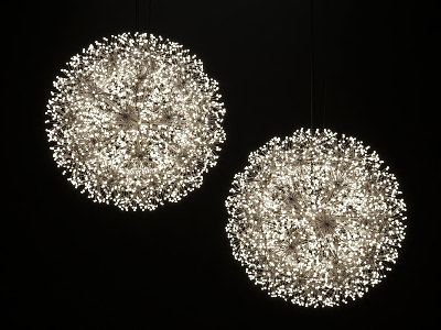 Dandelion chandelier spherical chandelier shaped chandelier restaurant chandelier decorative chandelier 3d model