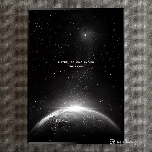 Maybe Being Among The Stars With Earth And Night Sky View 3d model 