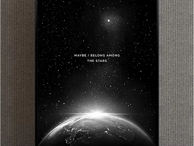 Maybe Being Among The Stars With Earth And Night Sky View 3d model