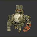 Mech Warrior Mech Soldier Machine Battlearm Mechanical Battlearm Machine Fighter Robot 3d model