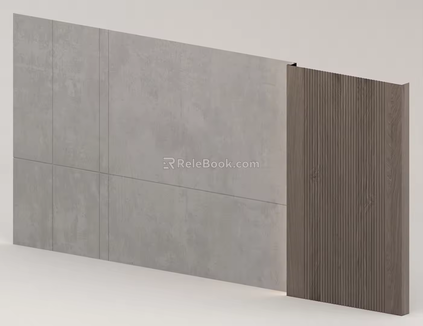 Chinese simple background wall 3d model