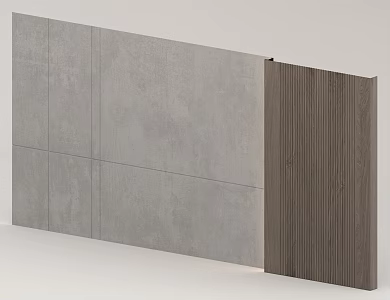 Chinese simple background wall 3d model