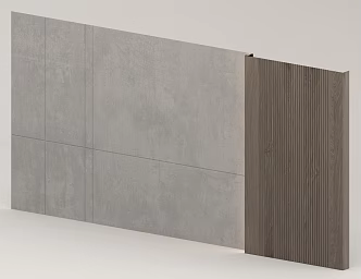 Chinese simple background wall 3d model