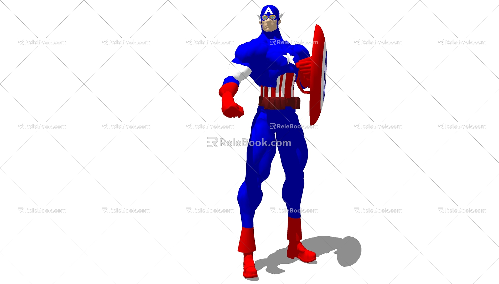 Modern Game Character Marvel Team 3d model