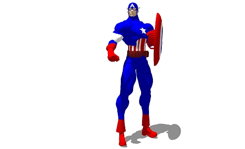 Modern Game Character Marvel Team 3d model