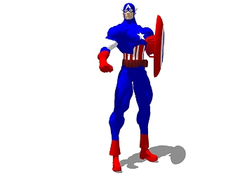 Modern Game Character Marvel Team 3d model