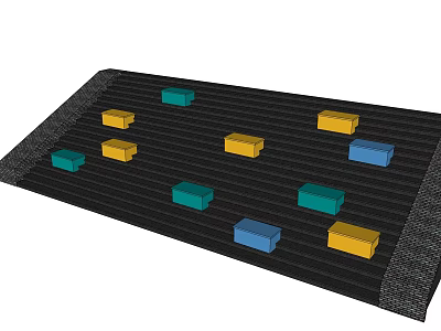 Modern Steps Landscape Stairs 3d model