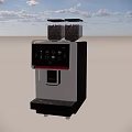 Modern Coffee Machine Kitchen Appliance With Digital Display And Bean Containers