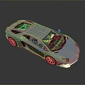 White Sports Car With Sleek Design Black Alloy Wheels And Transparent Roof